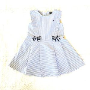 🔴 EUC Tommy Hilfiger Girls Seersucker Dress